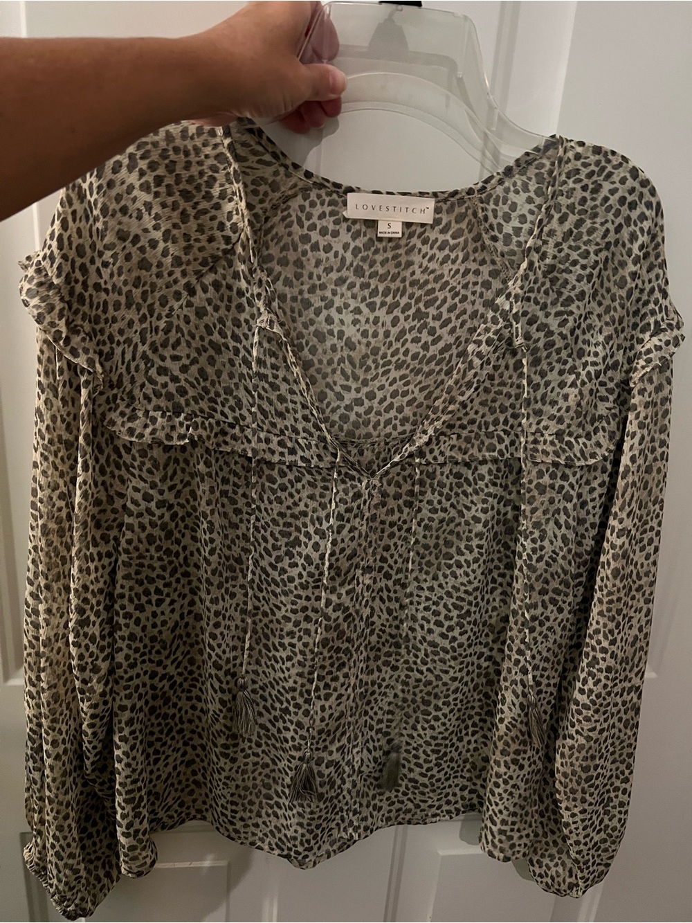 NWOT Lovestitch blouse size S
